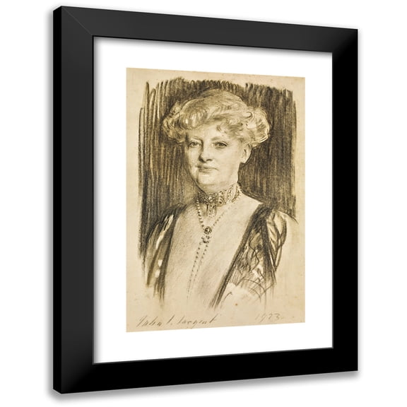 John Singer Sargent 17x24 Black Modern Framed Museum Art Print Titled - Alice, the 4th Marchioness of Salisbury (1923)