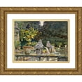 thumbnail image 1 of John Singer Sargent 24x19 Gold Ornate Framed and Double Matted Museum Art Print Titled - Villa Di Marlia, Lucca; to Fountain (1910), 1 of 4