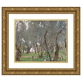 thumbnail image 1 of John Singer Sargent 24x20 Gold Ornate Framed and Double Matted Museum Art Print Titled - The Olive Grove (1910), 1 of 4