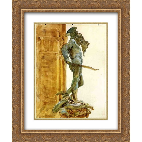 John Singer Sargent 2x Matted 20x24 Gold Ornate Framed Art Print 'Perseus, Florence'