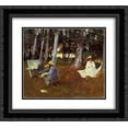 thumbnail image 1 of John Singer Sargent 2x Matted 24x20 Black Ornate Framed Art Print 'Claude Monet Painting by the Edge of a Wood', 1 of 2