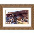 thumbnail image 1 of John Singer Sargent 2x Matted 24x20 Gold Ornate Framed Art Print 'Black Tent', 1 of 2