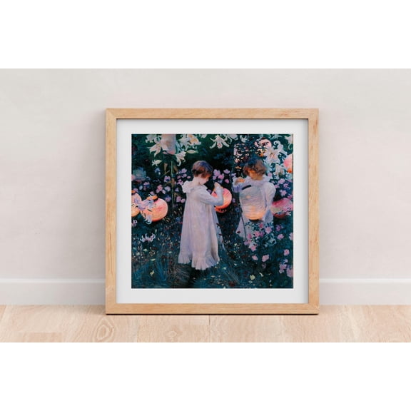 John Singer Sargent - Carnation, Lily, Lily, Rose. Living Room Wall Art, Magic Poster, Art Poster, Сhildren In The Garden Art, Unframed Poster Size 12x18