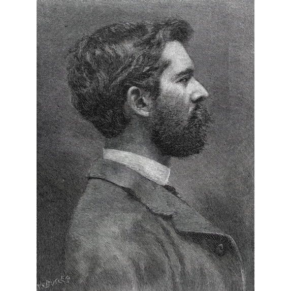John Singer Sargent N(1856-1925). American Painter. Wood Engraving 1887. Poster Print by