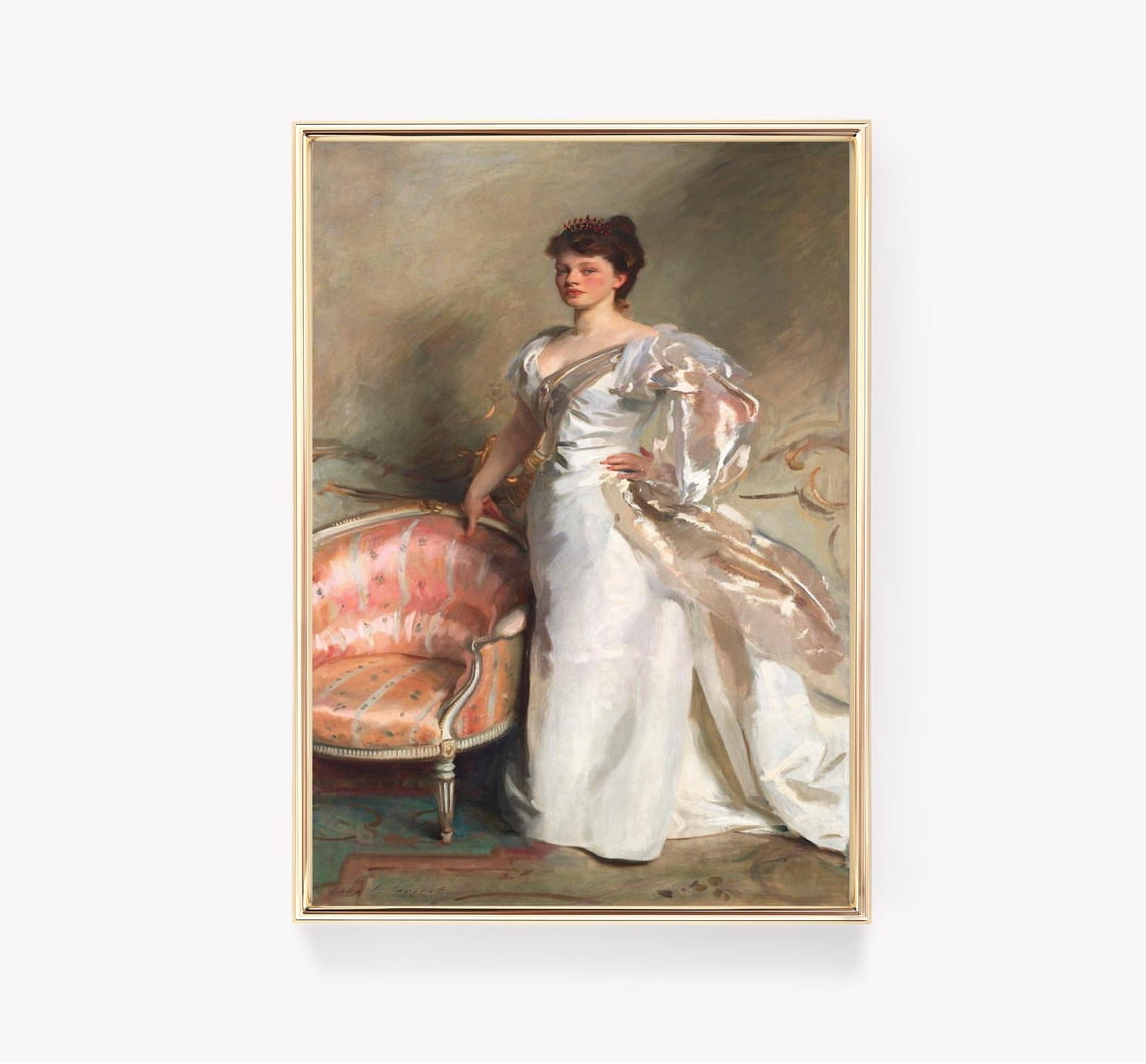 John Singer Sargent Portrait Lady Helen Vincent Viscountess Dabernon ...