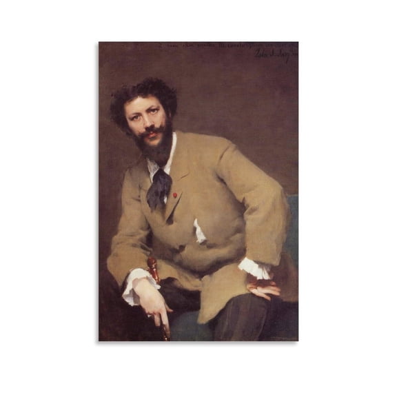 John Singer Sargent Portrait of Carolus Duran Wall-Art Scroll Canvas Painting Picture Living Room Decor Home