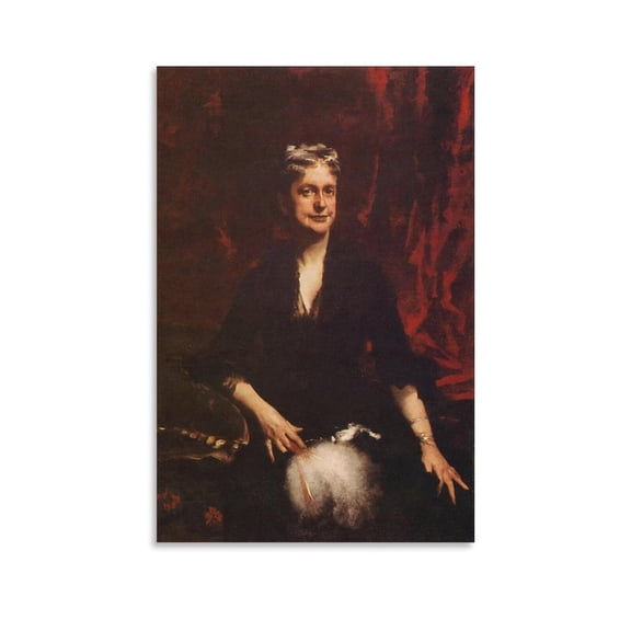 John Singer Sargent Portrait of Mrs Picture Print Wall-Art Painting Canvas Posters Artworks Room Aesthetic