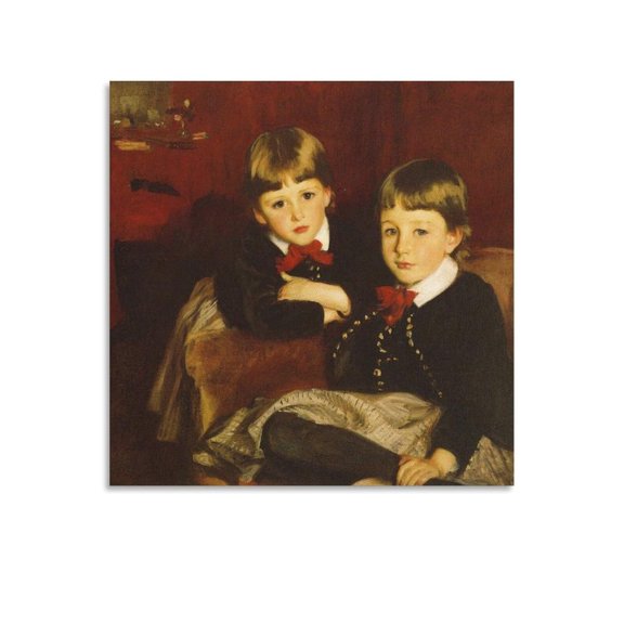 John Singer Sargent Portrait of Two Canvas Art And Wall-Art Picture Print Modern Family Bedroom Decor Posters