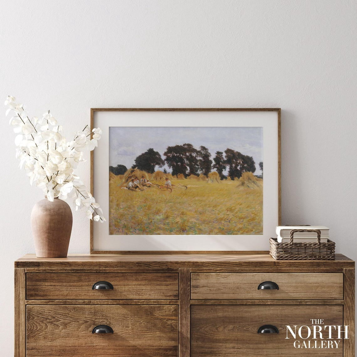 John Singer Sargent Reapers Resting In A Wheat Field Wall Art Print ...