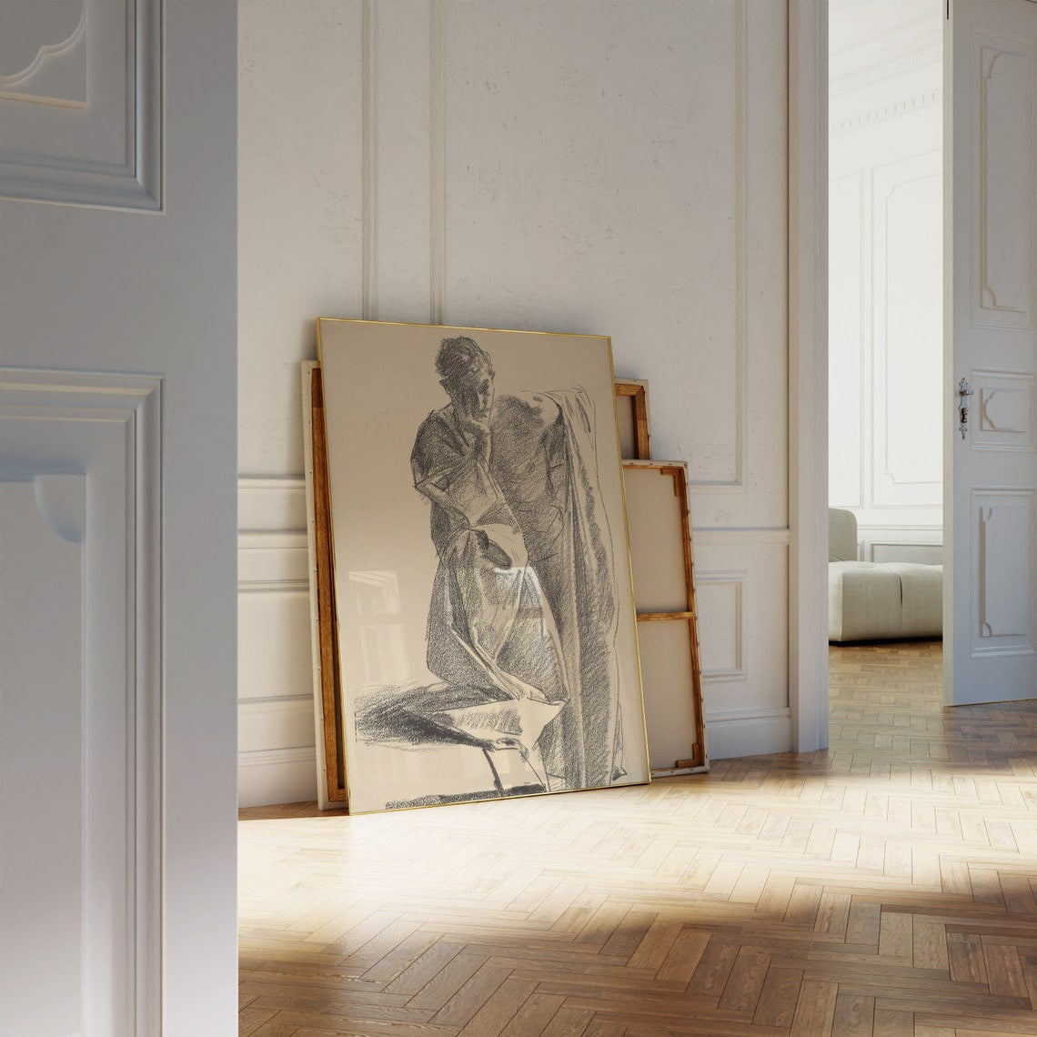 John Singer Sargent Study Man Figurative Wall Art, Music Room, Studio ...