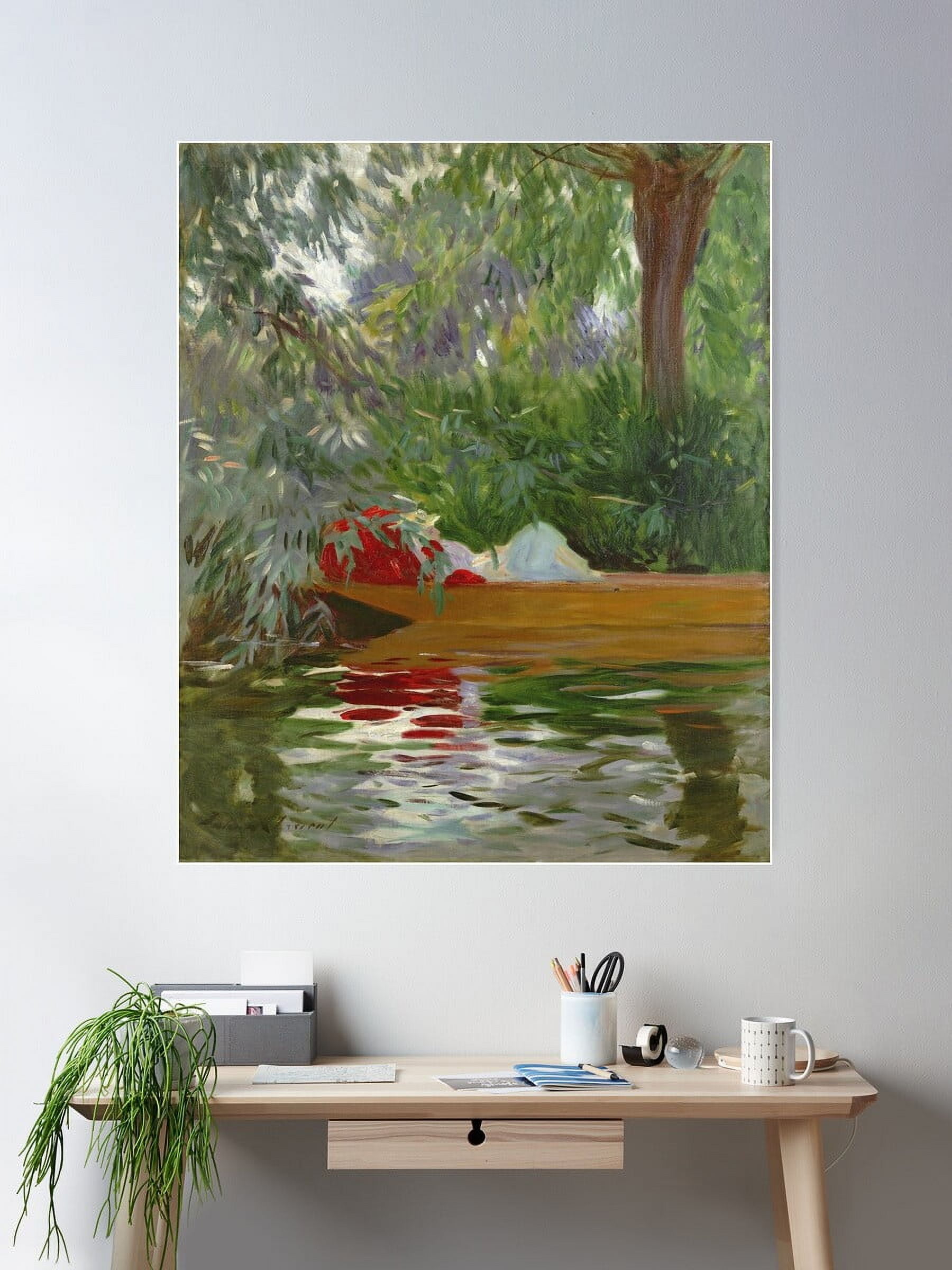Curated visual reference: Visual Reference: John Singer Sargent Under The Willows Poster Wall Art Modern