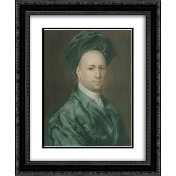 John Singleton Copley 2x Matted 20x24 Black Ornate Framed Art Print 'Ebenezer Storer'