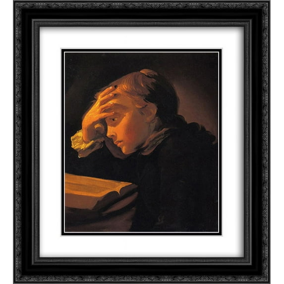 John Singleton Copley 2x Matted 20x24 Black Ornate Framed Art Print 'Henry Pelham'