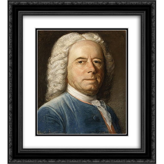 John Singleton Copley 2x Matted 20x24 Black Ornate Framed Art Print 'Hugh Hall'