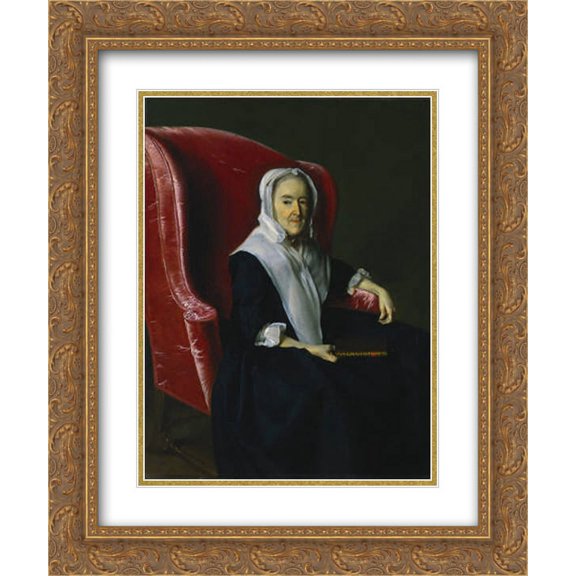 John Singleton Copley 2x Matted 20x24 Gold Ornate Framed Art Print 'Mrs. Anna Dummer Powell'