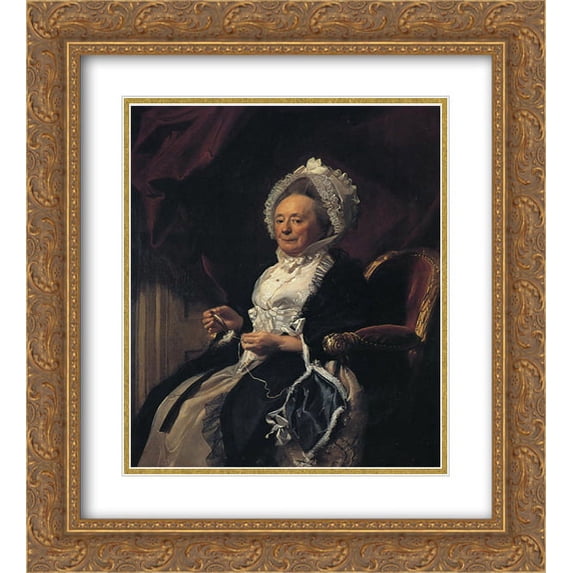 John Singleton Copley 2x Matted 20x24 Gold Ornate Framed Art Print 'Mrs. Seymour Fort'