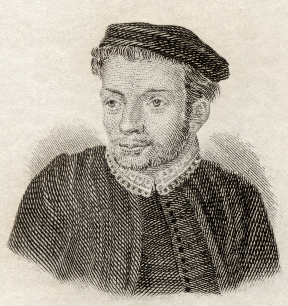 John Skelton C 1460 To 1529 English Poet From Crabbs Historical Dictionary Published 1825 Stretched Canvas - Ken Welsh Design Pics (14 x 15)