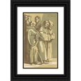 thumbnail image 1 of John Skippe 11x14 Black Ornate Wood Framed Double Matted Museum Art Print Titled: A Group of Monks and a Woman (1780s), 1 of 5