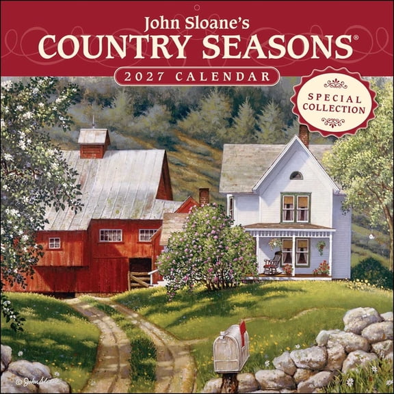 John Sloane's Country Seasons(r) Special Collection 2027 Wall Calendar, (Paperback)