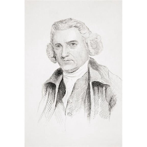 John Smeaton 1724-1792 English Engineer & Founder of The Civil Engineering Profession In Great Britain From Old Englands Worthies by Lord Brougham & Others Published London Circa 1880s