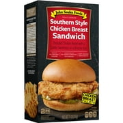 John Soules Foods Fresh Southern Style Chicken Breast Sandwich, 2 Pack, 11oz Serving Size 1 Sandwich