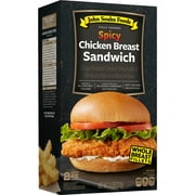 John Soules Foods Fresh Spicy Style Chicken Breast Sandwich, 2 Pack, 11oz Serving Size 1 Sandwich