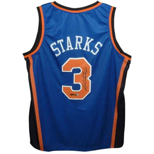 John Starks Autographed New York Knicks (Blue 9) Custom Jersey JSA