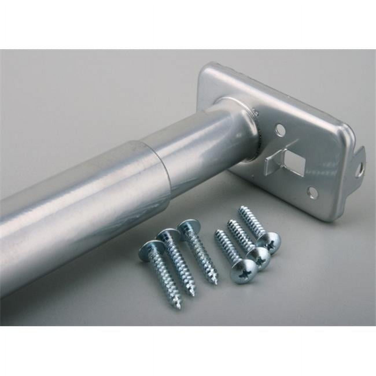 John Sterling 30-48" Adjustable Platinum Steel Closet Rod