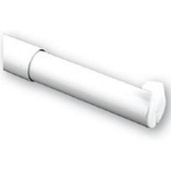 John Sterling Adjustable Closet Rod 18" To 30" White 1-1/4" Dia.