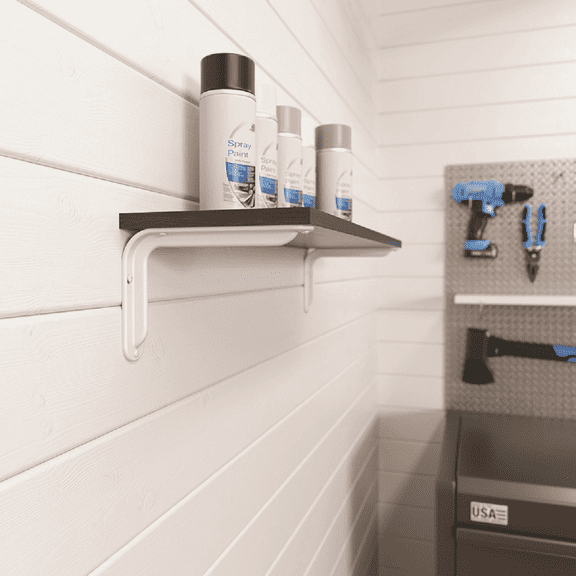 John Sterling Magnum Shelf Bracket - Pack of 4 Home & Garage Storage, Stackable Design