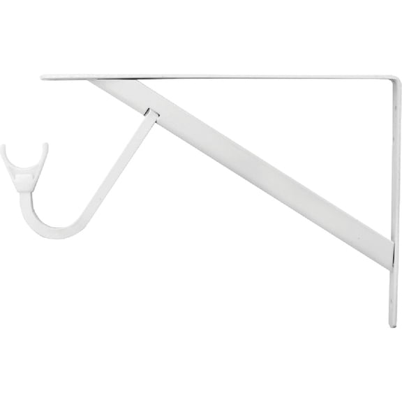 Knape & Vogt Slide Through Bracket Heavy Duty Sliding Bracket - 14" White 500 Lb 0.15" 0.2"