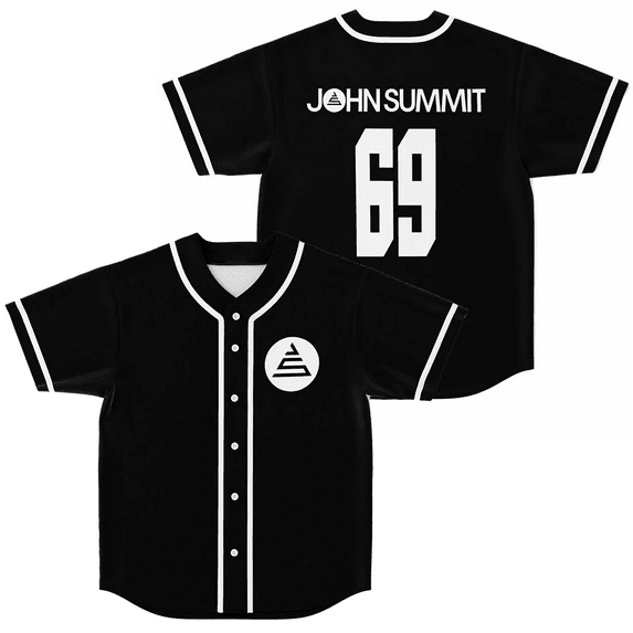 John Summit 69 Baseball Jersey Merch Harajuku Thin button Baseball Uniform Customize Baseball Jersey
