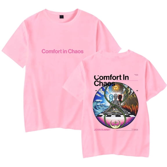 John Summit Comfort in Chaos Men/Women T-Shirt Summer Streetwear Harajuku Tshirt Shirt Short Sleeve