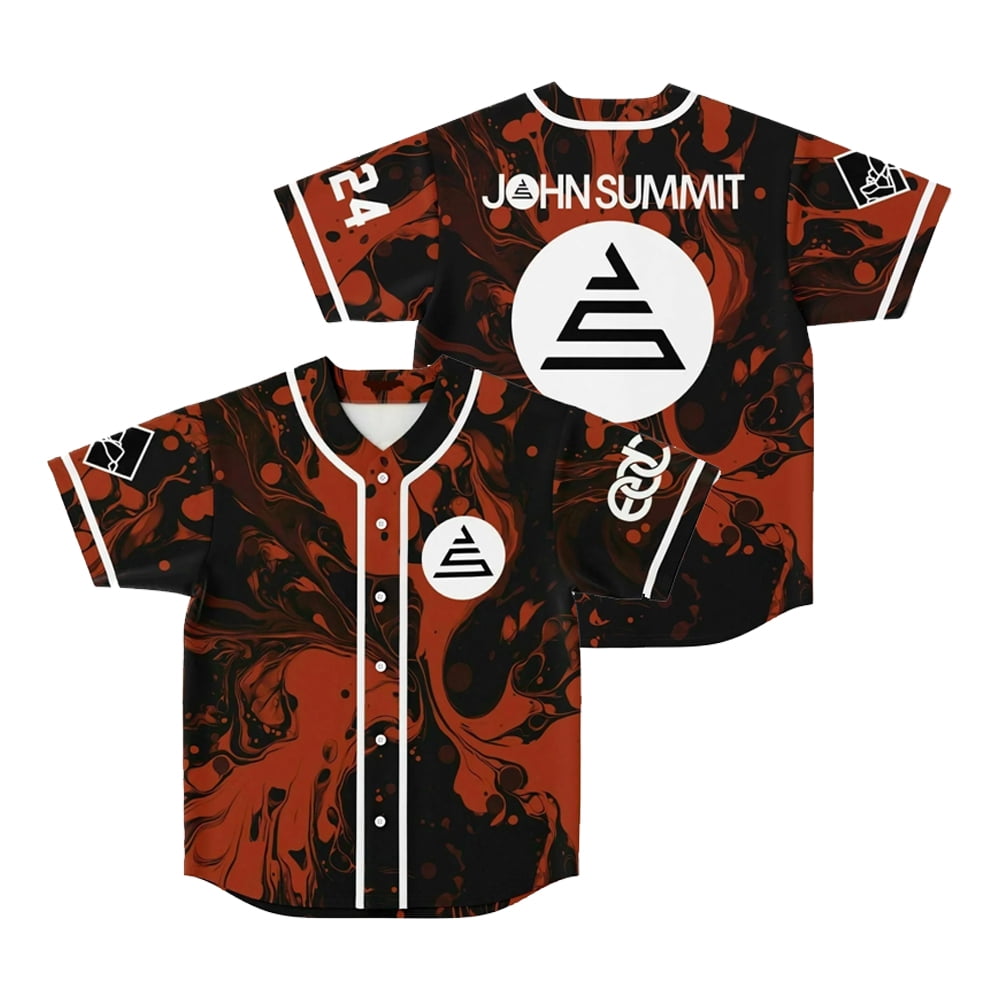 John Summit EDC 2024 Festival Baseball Jersey Short Sleeve Shirts Women Men Streetwear Tee