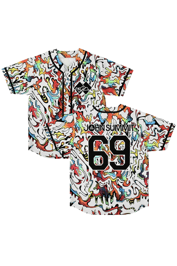 John Summit Merch Baseball Jersey 2024 Tour Thin Button Baseball Uniform Baseball Jersey for Fan