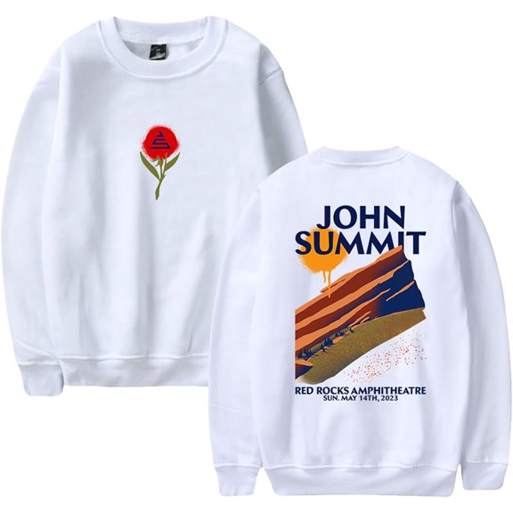 John Summit Merch Comfortable Crew Neck Casual Sweatshirt Unisex Stylish Loose Long Sleeve Pullover