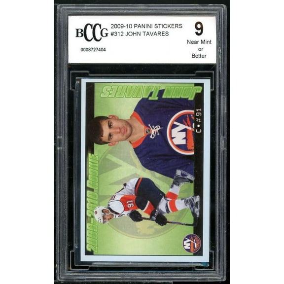 John Tavares Rookie Card 2009-10 Panini Stickers #313 BGS BCCG 9
