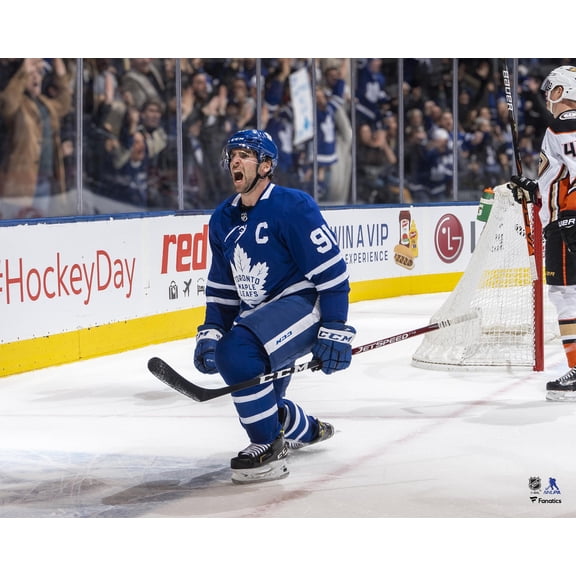 John Tavares Toronto Maple Leafs Unsigned Overtime Game-Winning Goal Celebration Photograph