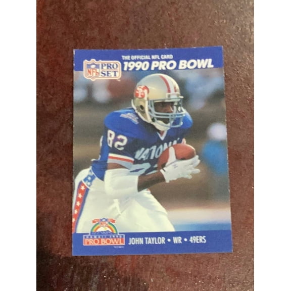 John Taylor San Francisco 49ers NFL 1990 Pro Set 421 PB