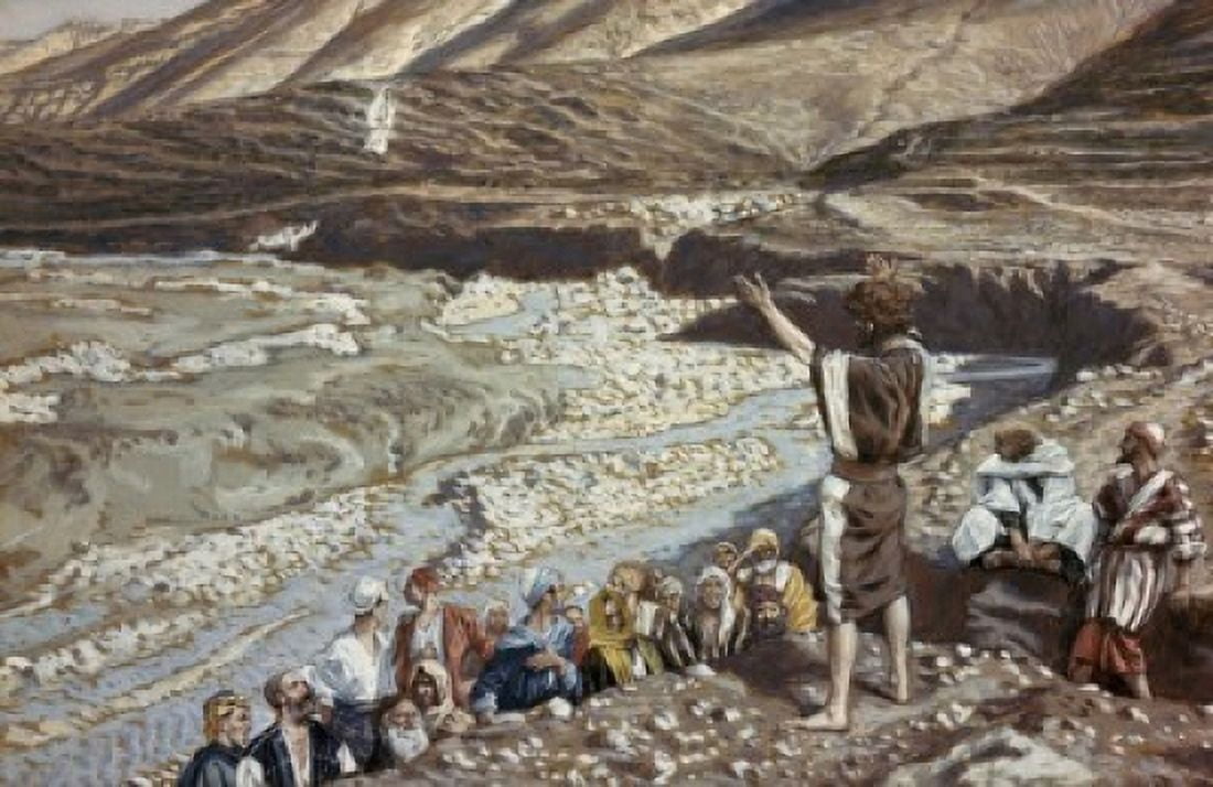 John The Baptist Sees Jesus from Afar James Tissot (1836-1902 French) Canvas Art - James Tissot (18 x 24)
