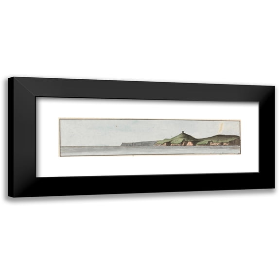 John Thomas Serres 14x6 Black Modern Framed Museum Art Print Titled - The Ram Head