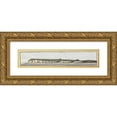 thumbnail image 1 of John Thomas Serres 14x6 Gold Ornate Wood Frame and Double Matted Museum Art Print Titled - The North Foreland, 1 of 4