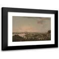 thumbnail image 1 of John Thomas Serres 24x17 Black Modern Framed Museum Art Print Titled - Port Mahon, Minorca with British Men-Of-War at Anchor, 1 of 5