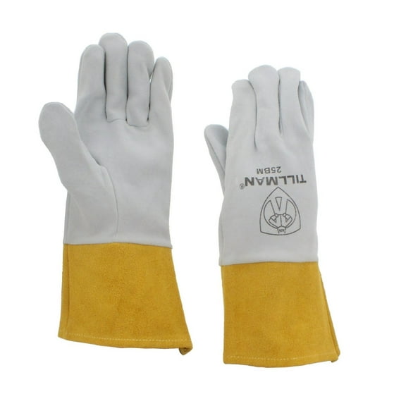 John Tillman & Co 25BM Medium Pearl Split Deerskin Uniform Leather Welders Gloves