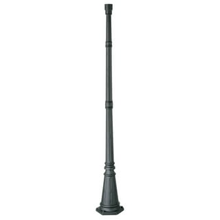 John Timberland Outdoor Post and Cap Base Black Iron Pole 76 3/4 John Timberland Outdoor Post and Cap Base Black Iron Pole 76 3/4