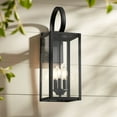 thumbnail image 1 of John Timberland Mira Modern Outdoor Wall Light Fixture Flat Black 21 1/2" Clear Glass for Post Exterior Barn Deck House Porch Yard Posts Patio Home, 1 of 9