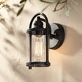 thumbnail image 1 of John Timberland Modern Outdoor Wall Light Fixture Black 10 1/4" Cylindrical Glass for Exterior House Porch Patio Deck Entryway, 1 of 6