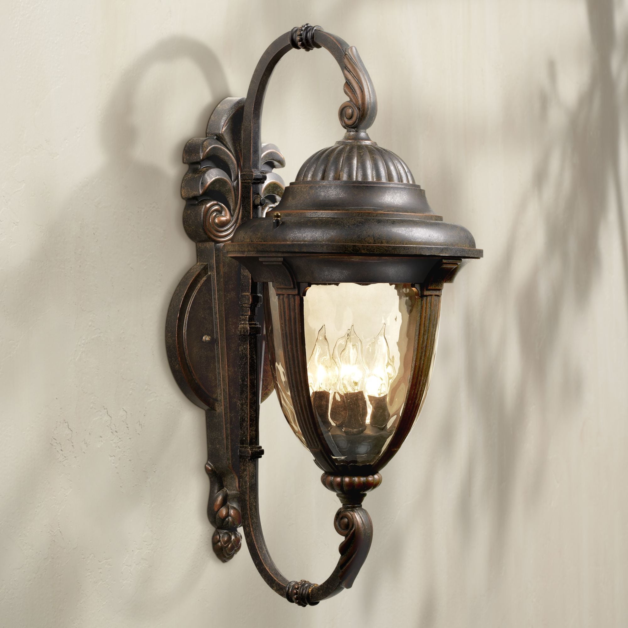 John Timberland Traditional Outdoor Wall Light Fixture Veranda Bronze ...