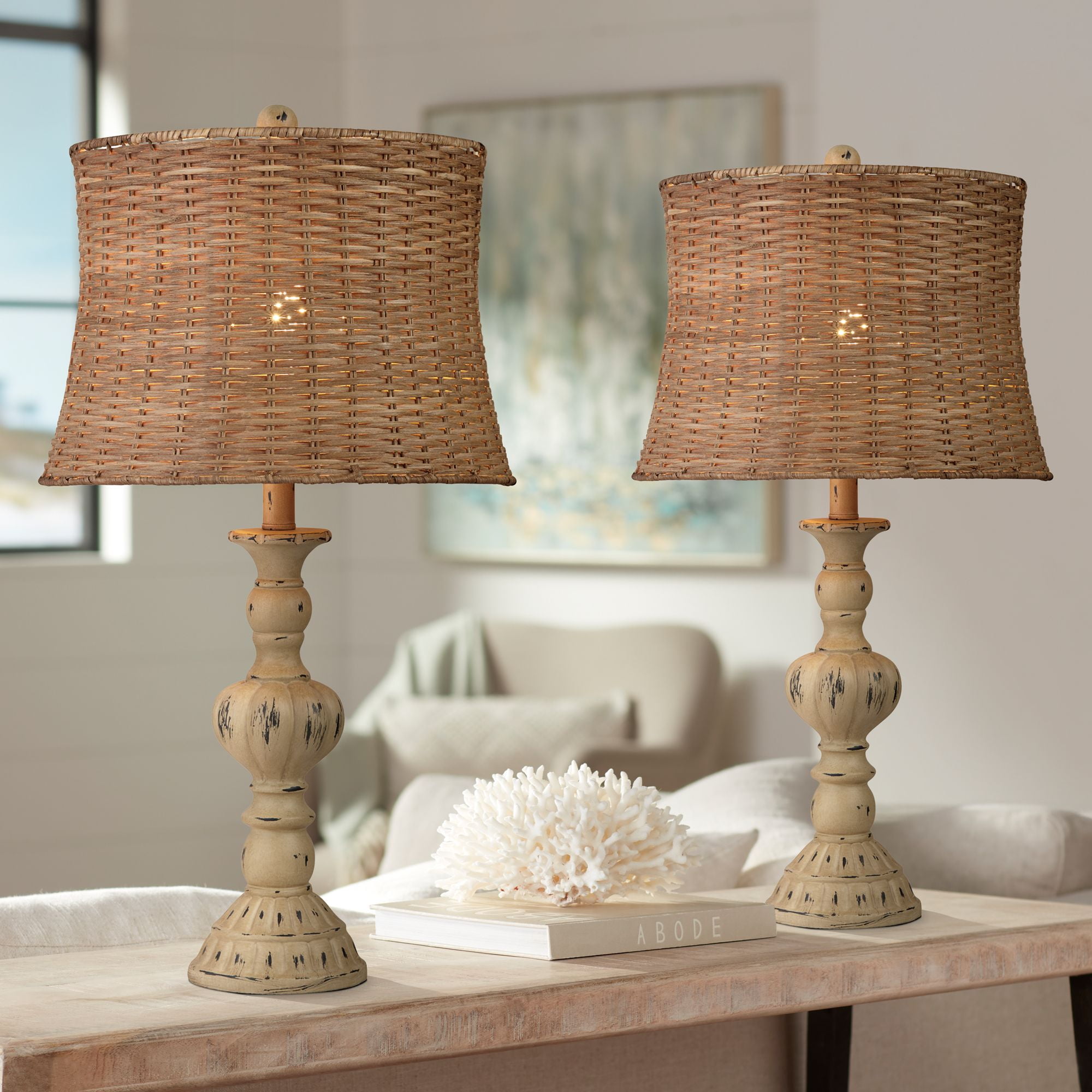 Nightstand Lamp Traditional Table Lamps For Living Room Set Of Antique  White Cottage Table Lamps For, image size:2000x2000