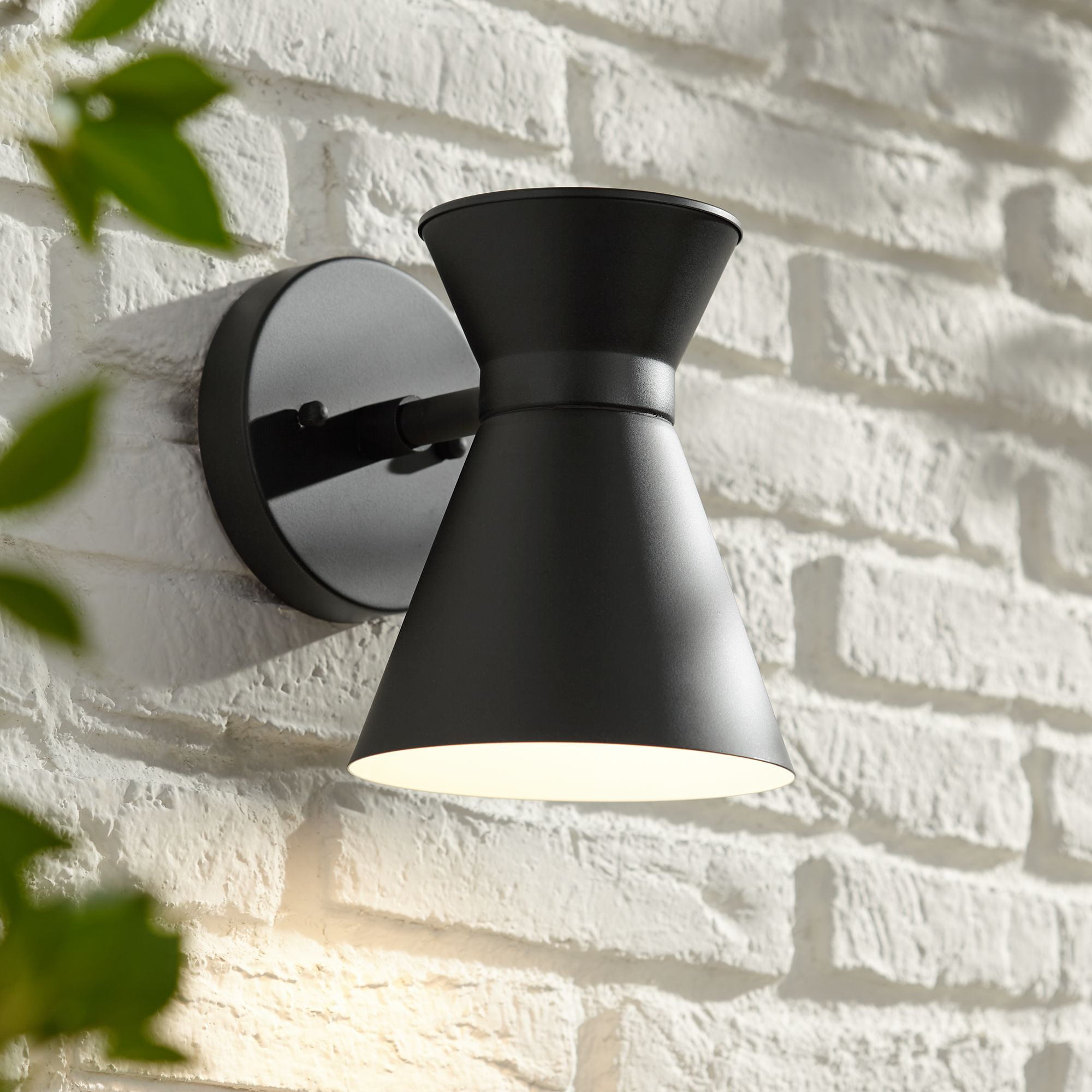 Vance 9" Black Steel LED Outdoor Wall Light